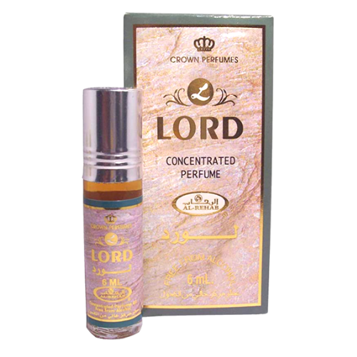 Al-Rehab Men's LORD CONCENTRATED PERFUME ROLL-ON (ATTAR) - 6ML