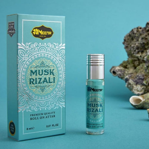 Musk Rizali Notes Meena Musk Rizali Floral Attar 8 ML (Floral, Natural, Musk) – Attarwala.in