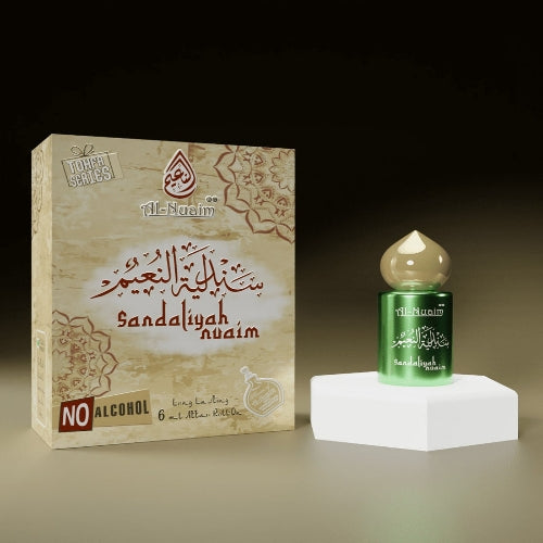 Al Nuaim Sandaliyah Nuaim 6 ML Attar Roll on | Non Alcoholic, Halal | Concentrated Perfume | Unisex Floral Attar (Floral)