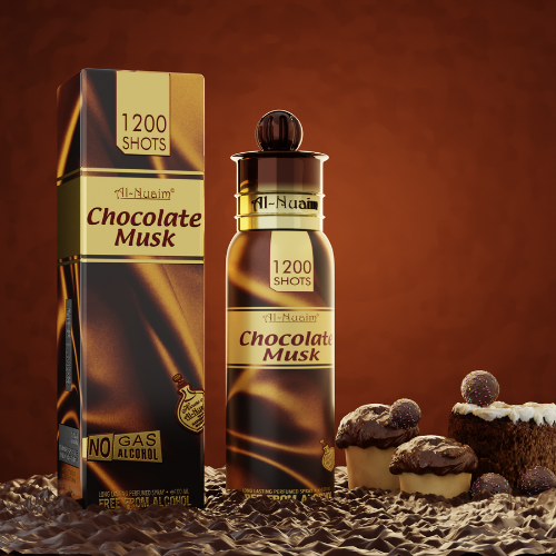 Al Nuaim 1200 Shots Chocolate Musk Great Fragrance Long Lasting Perfume - 100 ml