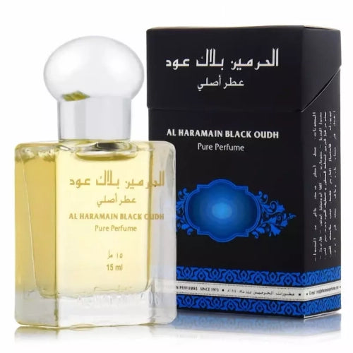 Al Haramain Black Oudh Fragrance 15 ml Roll on Perfume Oil (Attar) Floral Attar (Floral)