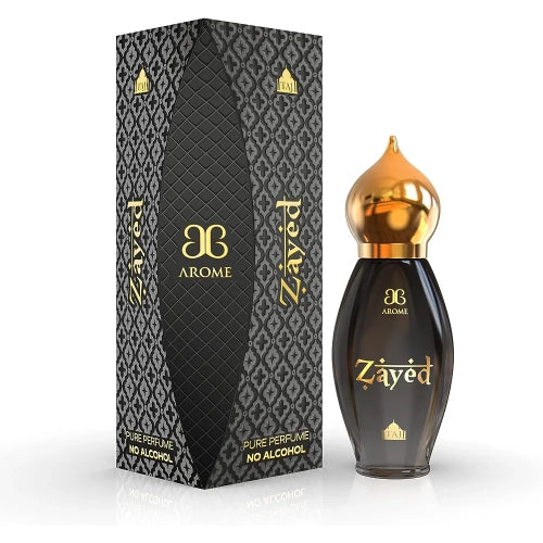 Arochem Luxury Zayed Attar Perfume Non Alcoholic Unisex Roll On Extra Long Lasting Herbal Attar 9 ml (Gold Musk)