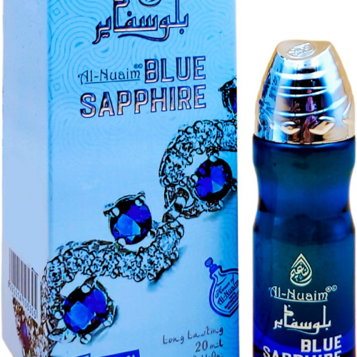 Al-Nuaim Blue Sapphire 20 ml Attar Roll-On | for Women, Men | Alcohol Free Attar Floral Attar  (Floral)